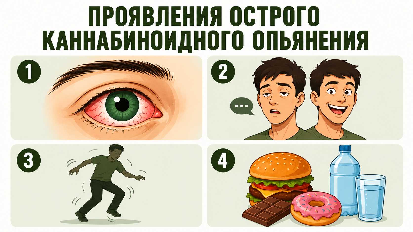 Инфографика: последствия употребления гашиша для организма